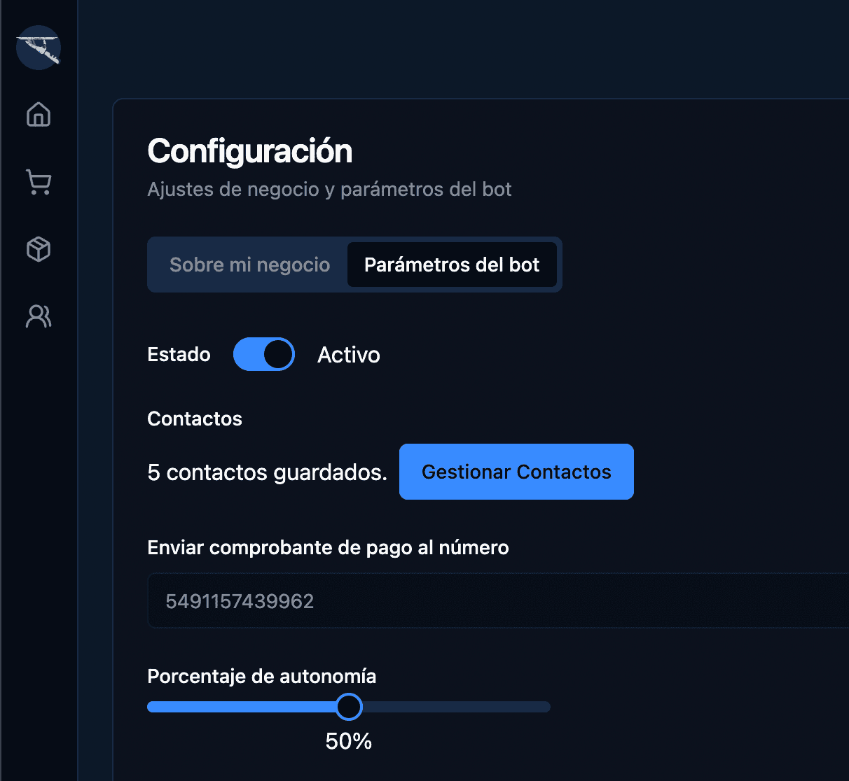 Configuración sencilla desde tu panel de control